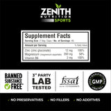 Zenith Sports ZMA, 90 Capsules | Increases Muscle Strength | Natural Mineral | Dope Free