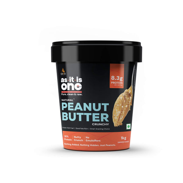 AS-IT-IS One Peanut Butter | Unflavoured & Unsweetened | 1Kg