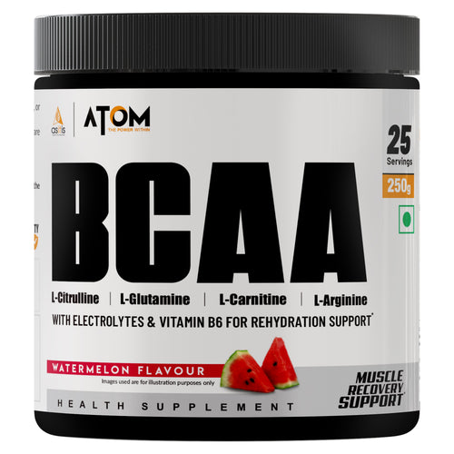 AS-IT-IS ATOM BCAA 250g with L-arginine, L-Carnitine, L-Citrulline