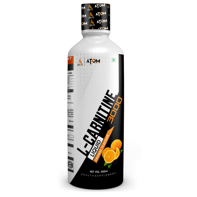 ATOM L- Carnitine 3000mg Liquid with Vit. B6, B12