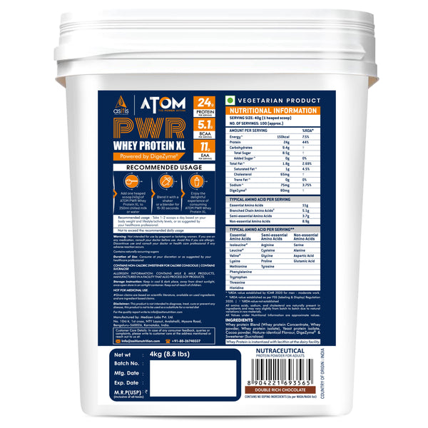 ATOM PWR WHEY PROTEIN XL