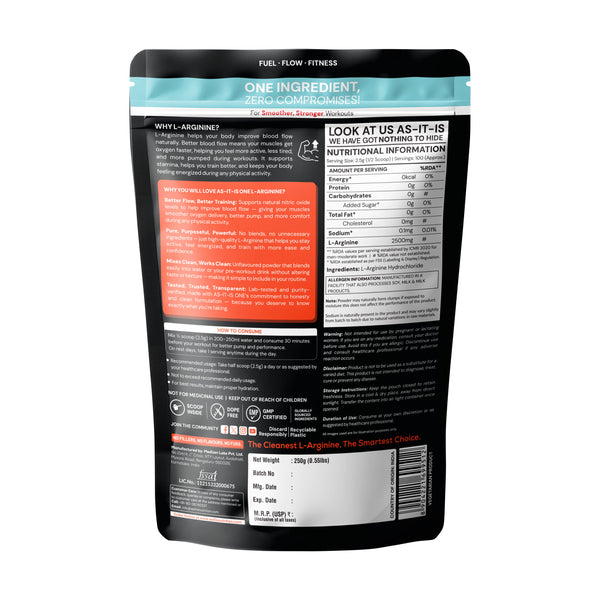 AS-IT-IS Nutrition L-Arginine Powder
