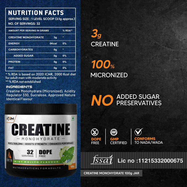AS-IT-IS ATOM Creatine Monohydrate