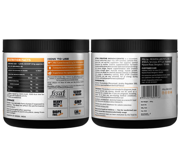 AS-IT-IS ATOM Creatine Monohydrate