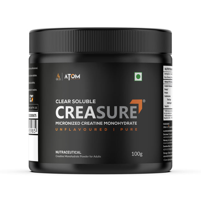 AS-IT-IS ATOM Creasure® Clear Soluble Creatine Monohydrate | Micronised & Unflavored