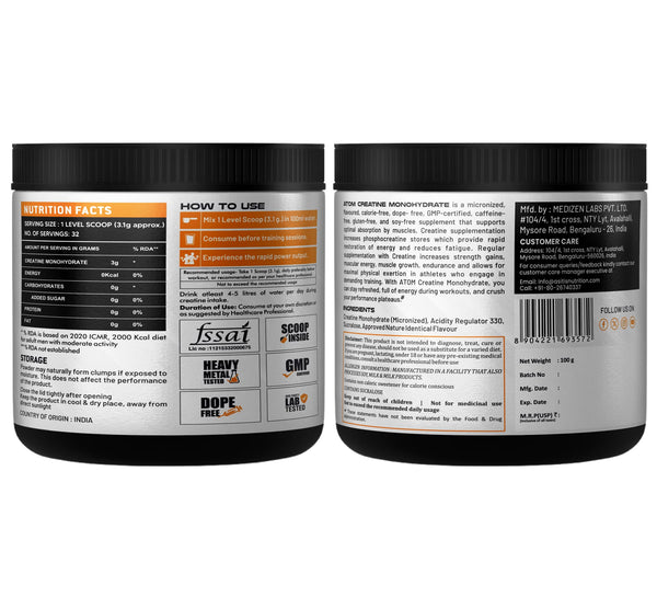 AS-IT-IS ATOM Creatine Monohydrate