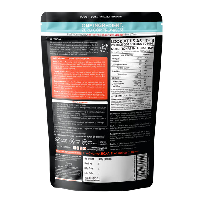 AS-IT-IS ONE BCAA