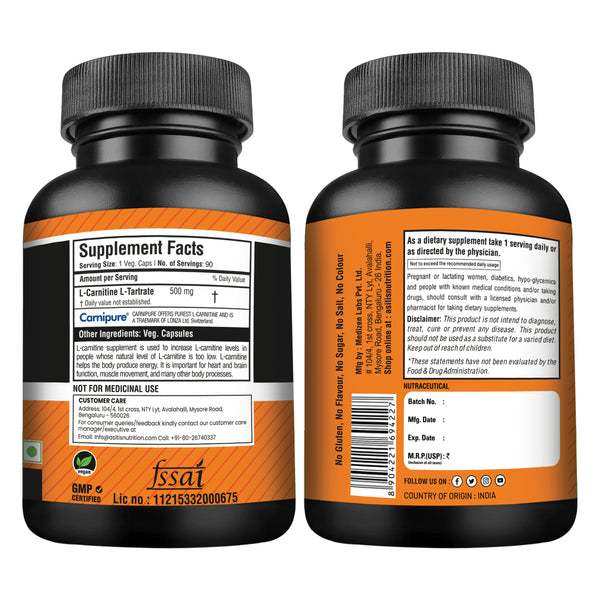 AS-IT-IS Nutrition L-Carnitine Capsules