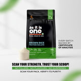 AS-IT-IS Nutrition Brown Rice Protein 80% | Designed as Meal supplement | Lab Tested | Unflavoured