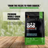 AS-IT-IS Nutrition Brown Rice Protein 80% | Designed as Meal supplement | Lab Tested | Unflavoured