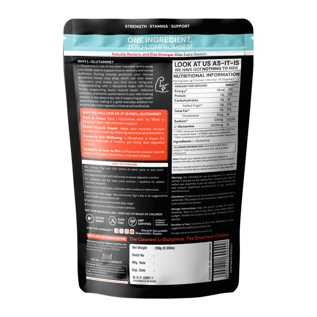AS-IT-IS ONE L-GLUTAMINE
