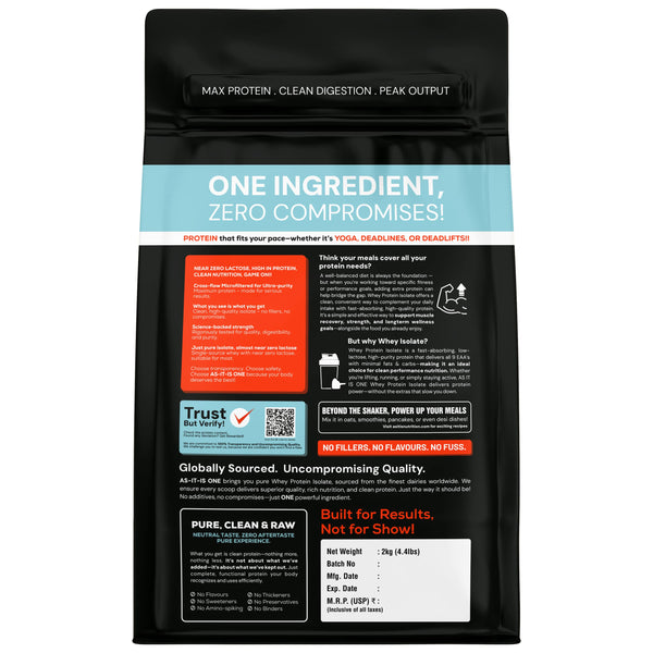 AS-IT-IS Nutrition Whey Protein Isolate / Best Whey Protein Brand in India