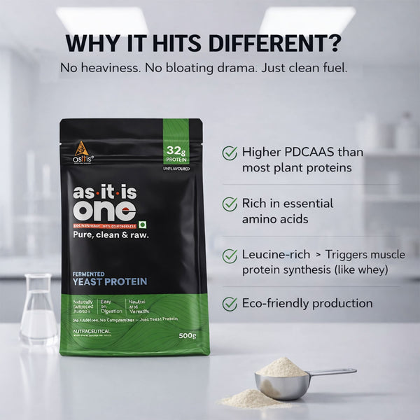 AS-IT-IS One Fermented Yeast Protein - Unflavoured, Unsweetened, 500g