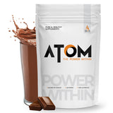 ATOM Nitro Whey with Creatine I 33g Protein, 3g Creatine, 7.4g BCAA I Muscle Building & Fast Recovery Formula I Performance Booster I 1 Kg, Double Rich Chocolate