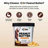 AS-IT-IS ATOM Chocolate Peanut Butter  1Kg | Gluten Free | Cholesterol Free