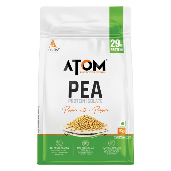 AS-IT-IS Nutrition ATOM Pea Protein| 29g Protein| Peak Muscle Gains & Fast Recovery| Easy Digest| Vegan Smooth & Delicious