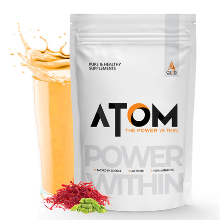 AS-IT-IS ATOM 24 Gold Whey Protein 31g - 10 Sachets | Combination Of Whey Isolate & Concentrate | 24g Protein | 5.4g BCAA | 11.7g EAA