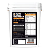 atom whey protein 4kg container