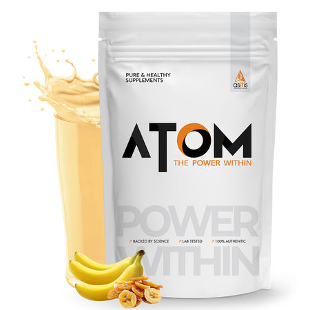 AS-IT-IS ATOM Mass Gainer | 5:1 Carb-Protein Ratio | Powered with BCAA, L-Glutamine, Tribulus, Ashwagandha