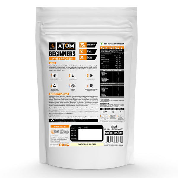AS-IT-IS ATOM Beginners Whey Protein  | Accelerates Muscle-building | Increases Body Strength