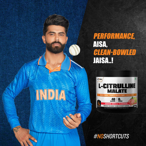 ATOM L Citrulline Malate | 0 Sugar | Improves Tolerance to High-Intensity Exercise | Builds Stamina |