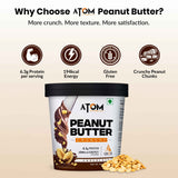 AS-IT-IS ATOM Chocolate Peanut Butter  1Kg | Gluten Free | Cholesterol Free