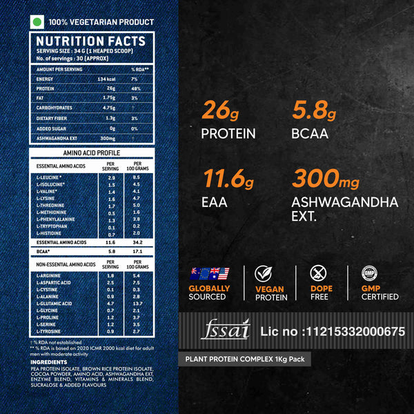 AS-IT-IS Nutrition ATOM Plant Protein Complex