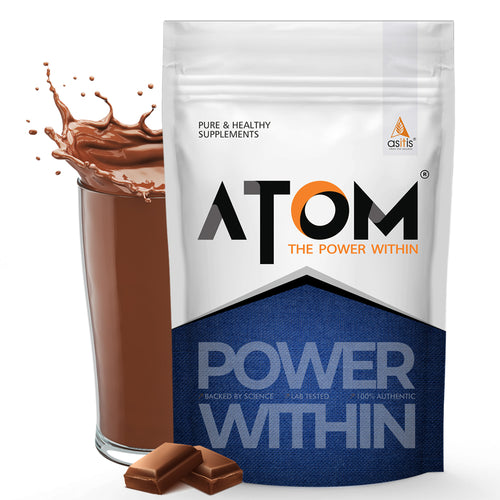 AS-IT-IS ATOM PWR Mass Gainer | 5:1 Carb-Protein Ratio | Powered with BCAA, L-Glutamine, Tribulus, Ashwagandha
