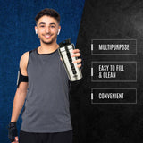 AS-IT-IS Atom Steel Protein Shaker for Workout - 750ml | Portable | Easy to Hold | Rust-Proof