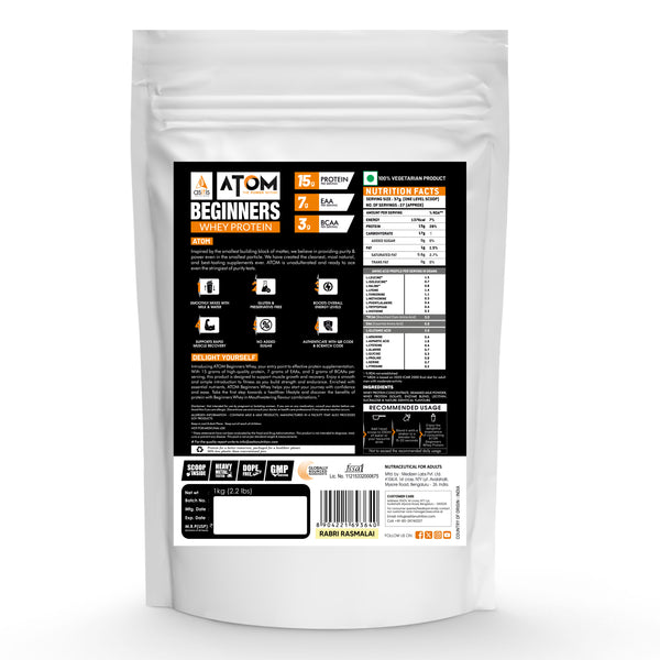 AS-IT-IS ATOM Beginners Whey Protein  | Accelerates Muscle-building | Increases Body Strength