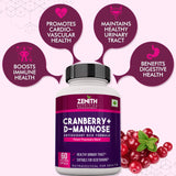 Cranberry + D-Mannose  - 60 Veg caps