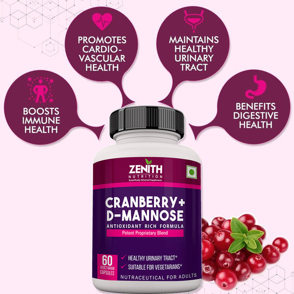 Cranberry + D-Mannose  - 60 Veg caps
