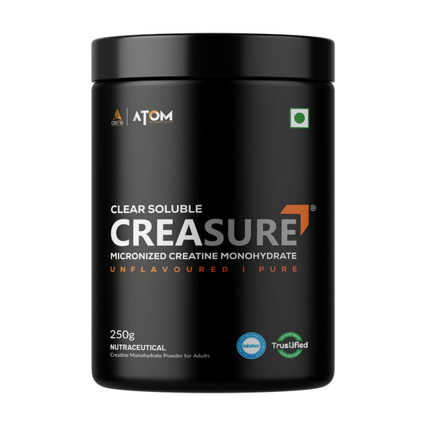 AS-IT-IS ATOM Creasure® Clear Soluble Creatine Monohydrate | Micronised & Unflavored
