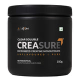 AS-IT-IS ATOM Creasure® 100% Soluble Creatine Monohydrate, Micronised & Unflavored,
