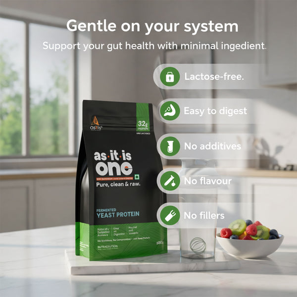 AS-IT-IS One Fermented Yeast Protein - Unflavoured, Unsweetened, 500g