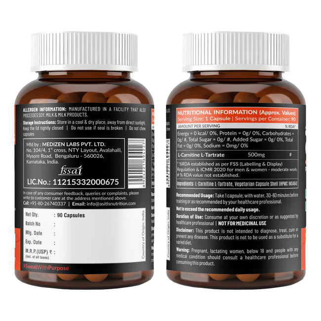 AS-IT-IS Nutrition L-Carnitine Capsules
