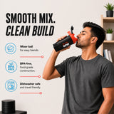 AS-IT-IS One Shaker, Leak Proof, Food Grade BPA Free with Measurement with Mixer Ball- 400ml