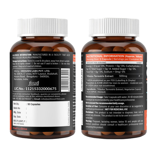 AS-IT-IS Nutrition Tribulus Capsules