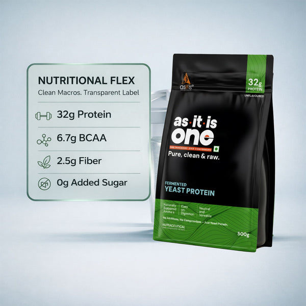 AS-IT-IS One Fermented Yeast Protein - Unflavoured, Unsweetened, 500g