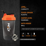 AS-IT-IS Nutrition Protein Shaker Bottle with Mixer Ball