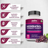 Resveratrol Grapeseed Ext  Red Wine Ext - 60 Veg caps