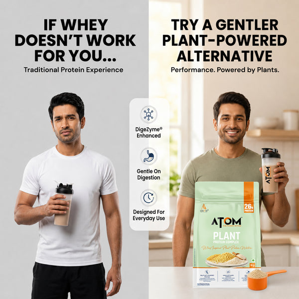 ATOM Plant Protein Complex with Added Amino Acids, Ashwagandha & DigeZyme®