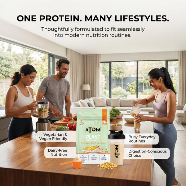 ATOM Plant Protein Complex with Added Amino Acids, Ashwagandha & DigeZyme®