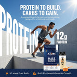 AS-IT-IS ATOM PWR Mass Gainer | 5:1 Carb-Protein Ratio | Powered with BCAA, L-Glutamine, Tribulus, Ashwagandha