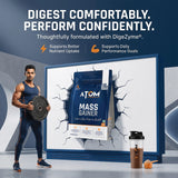 AS-IT-IS ATOM PWR Mass Gainer | 5:1 Carb-Protein Ratio | Powered with BCAA, L-Glutamine, Tribulus, Ashwagandha