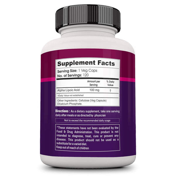 Zenith  Alpha Lipoic Acid - 120 Veg caps