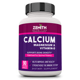 Zenith Nutrition Calcium Magnesium & Vitamin D - 90 Veg caps