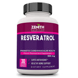 Resveratrol 500mg | Antioxidant Supplement for Heart and Cellular Health, Supports Healthy Aging - 30 Veg Capsules