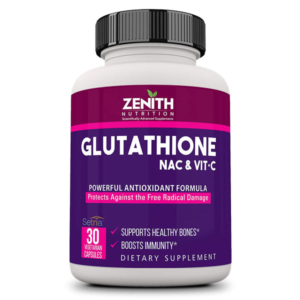 Glutathione, NAC & Vitamin C  - 30 Veg caps