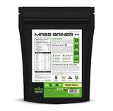 Zenith Mass Gainer++ with Enzyme blend  17gm Protein 51gm Carbs Added Glutamine Lab tested - (French Vanilla)